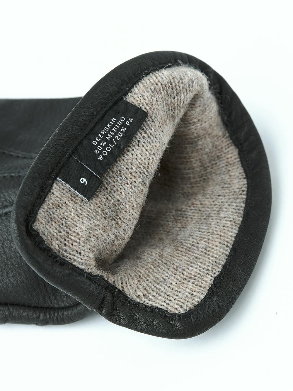 Black machine-sewn deerskin glove
 (5 of 6)