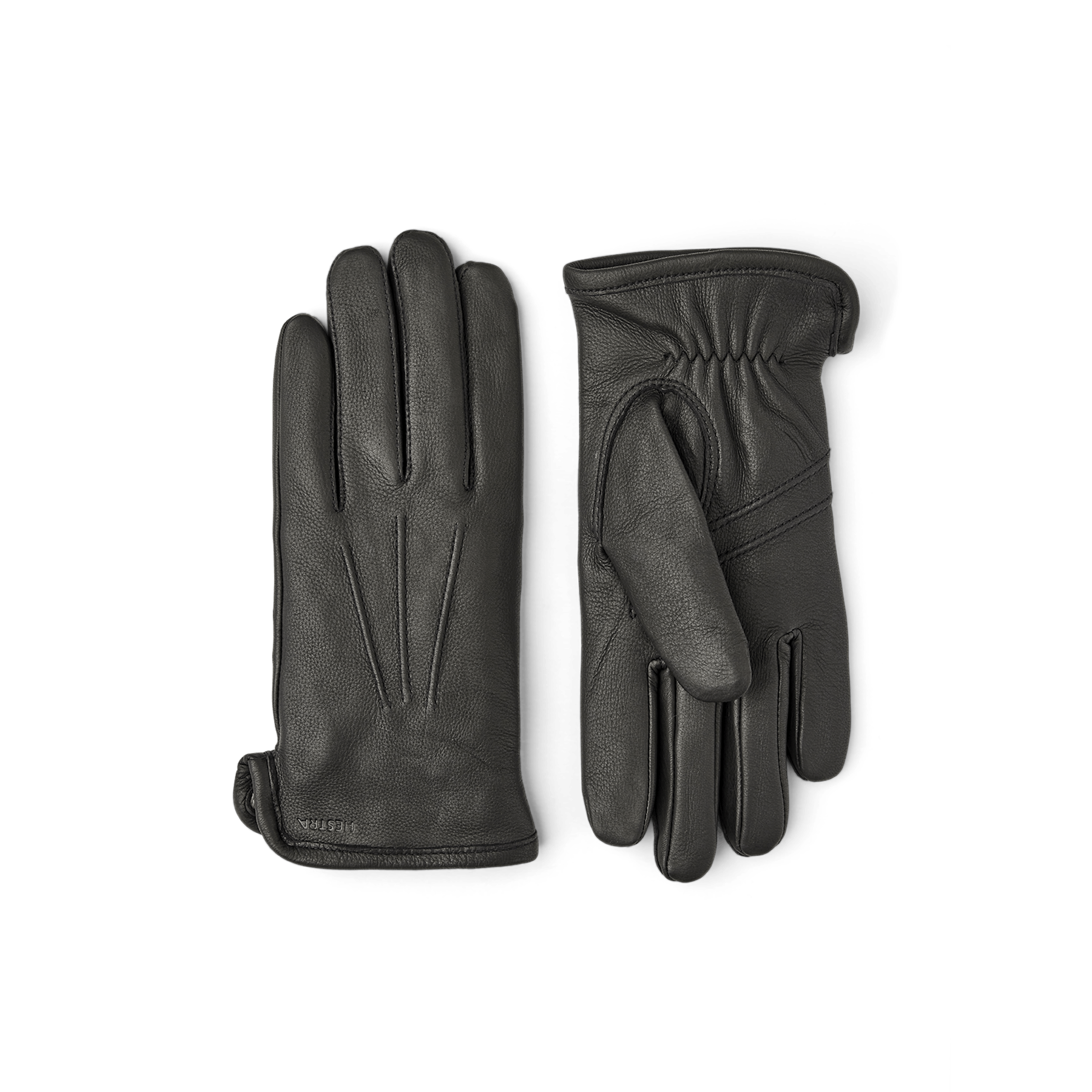 Black machine-sewn deerskin glove
(1 of 6)