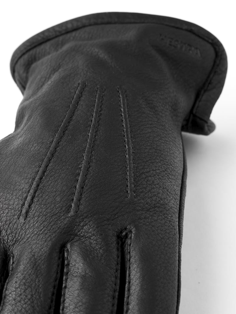 Black machine-sewn deerskin glove
 (4 of 6)