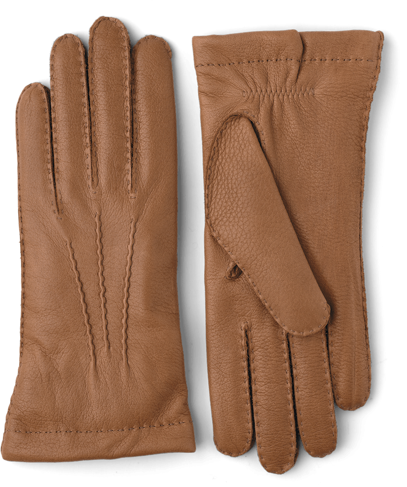 Light brown hand-sewn elk leather glove
 (1 of 4)