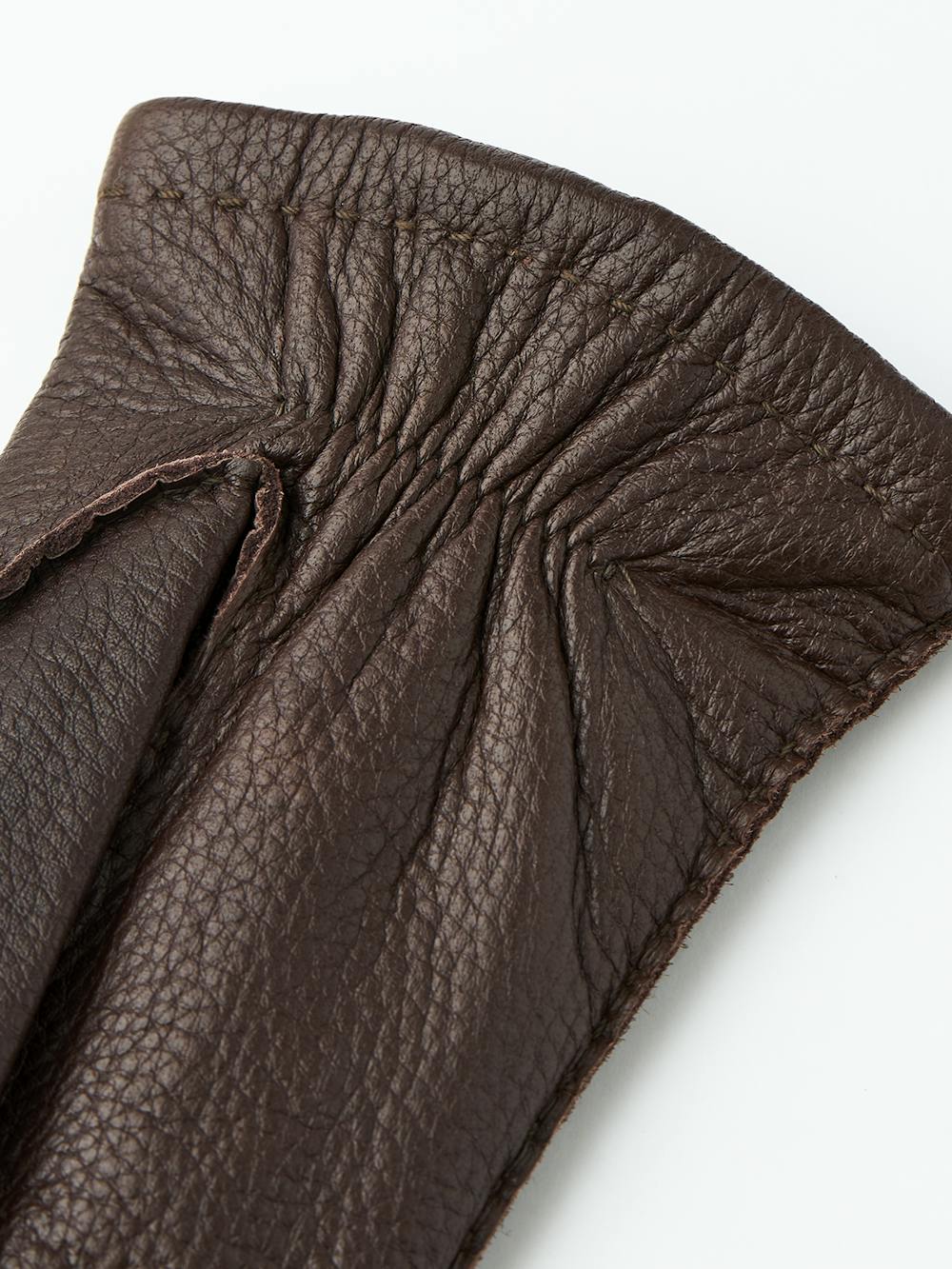 Dark brown hand-sewn elk leather glove
 (3 of 4)