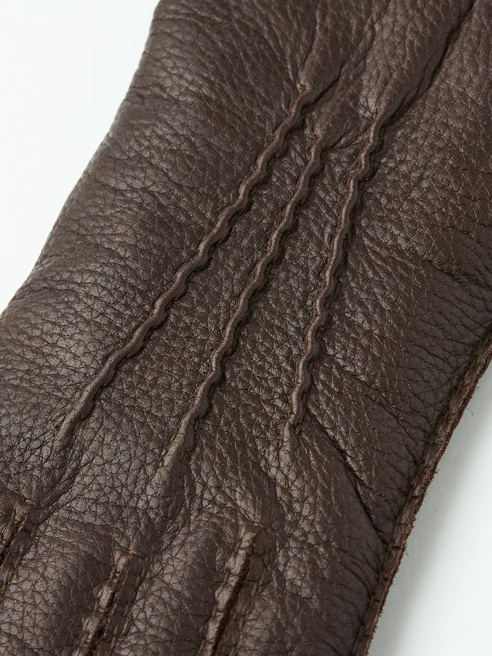 Dark brown hand-sewn elk leather glove
 (2 of 4)