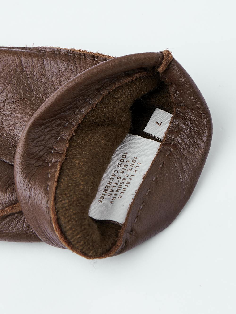 Brown hand-sewn elk leather glove
 (4 of 4)