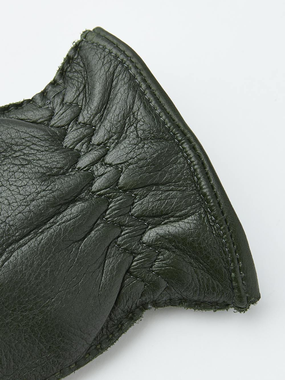 Dark green hand-sewn elk leather glove
(2 of 3)