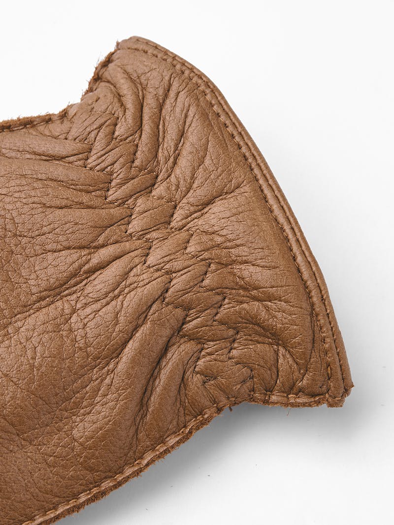 Light brown hand-sewn elk leather glove
 (2 of 3)