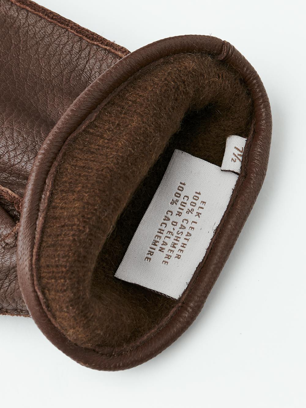 Brauner handgenähter Handschuh aus Elchleder
(3 oder 3)