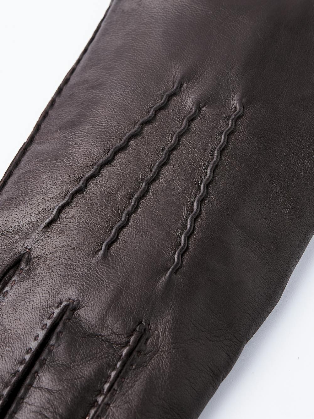 Dark brown hand-sewn hairsheep leather glove
(3 of 4)