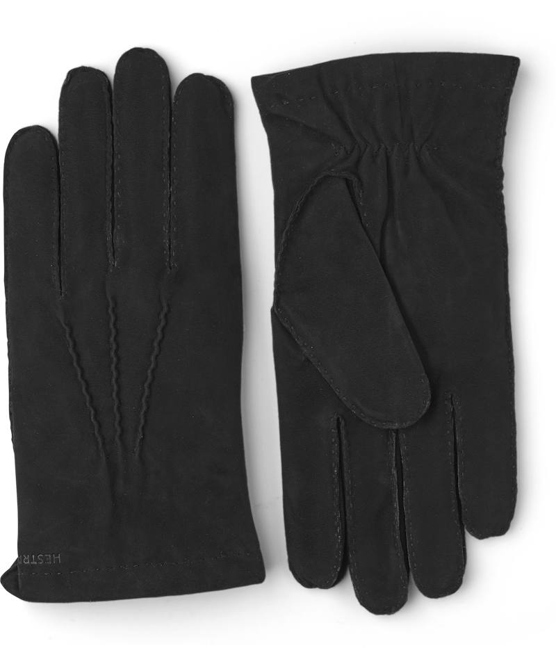 Black hand-sewn suede glove
 (1 of 3)