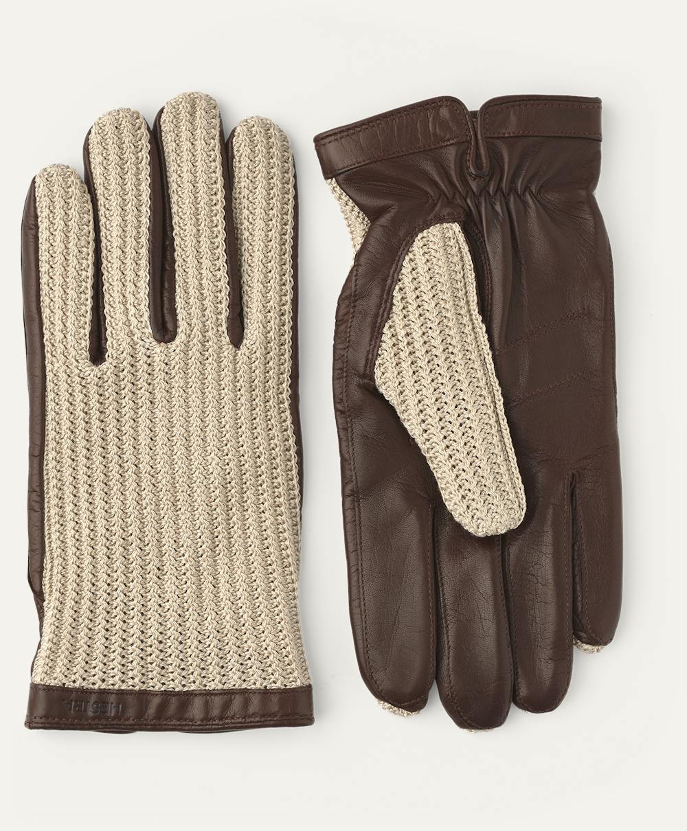 Adam - Chestnut & beige Five-finger | Hestra Gloves