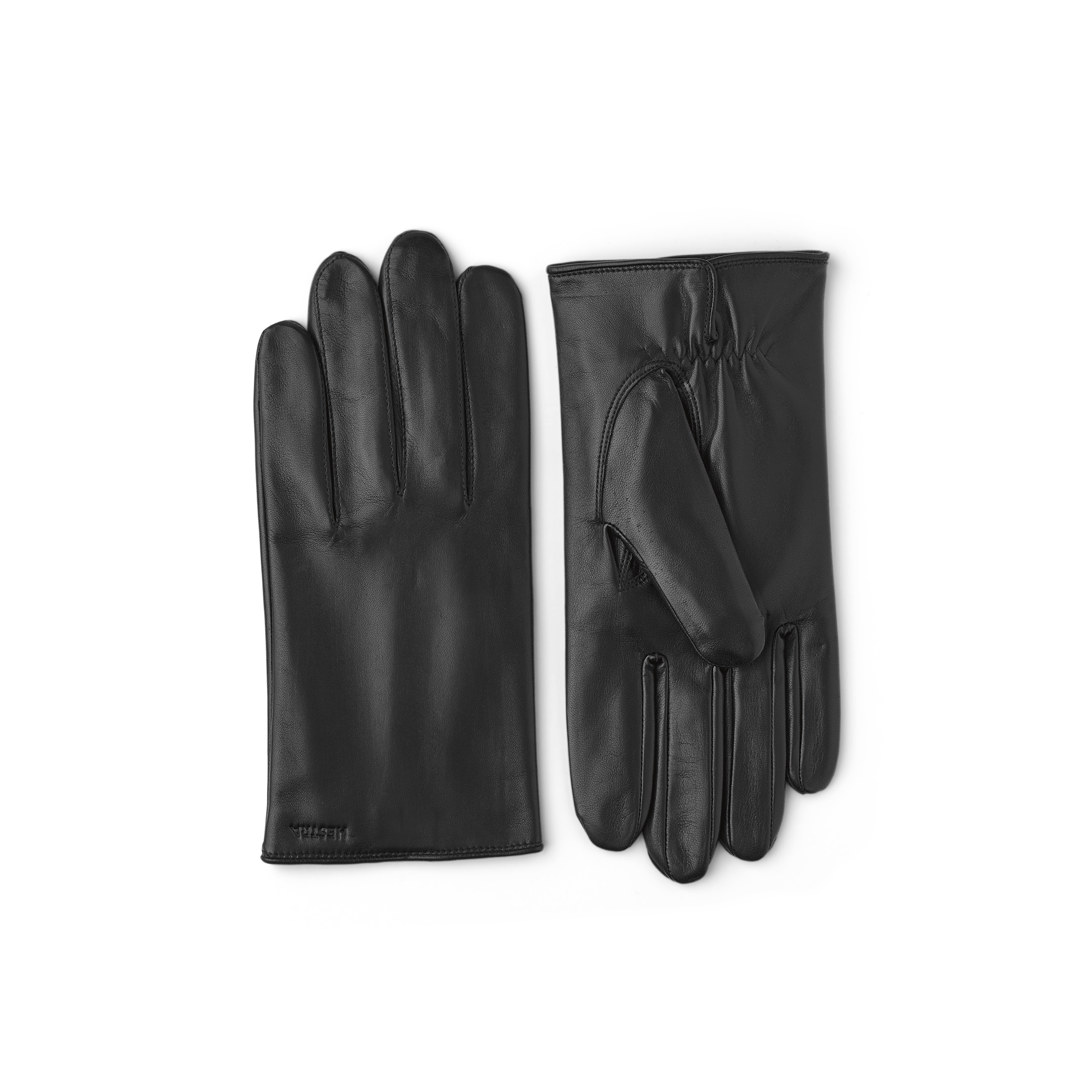 Svart maskinsydd skinnhandske i lammnappa
(1 av 4)