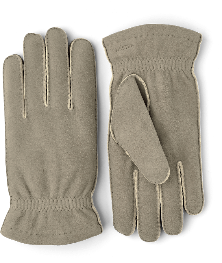 Unlined Chamois Gloves - Sand | Handsewn Hestra