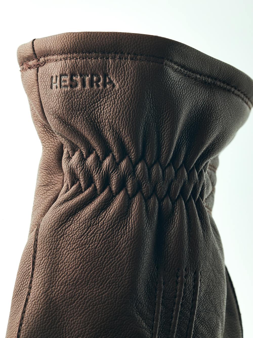 Dark brown machine-sewn goat leather glove
 (5 of 5)