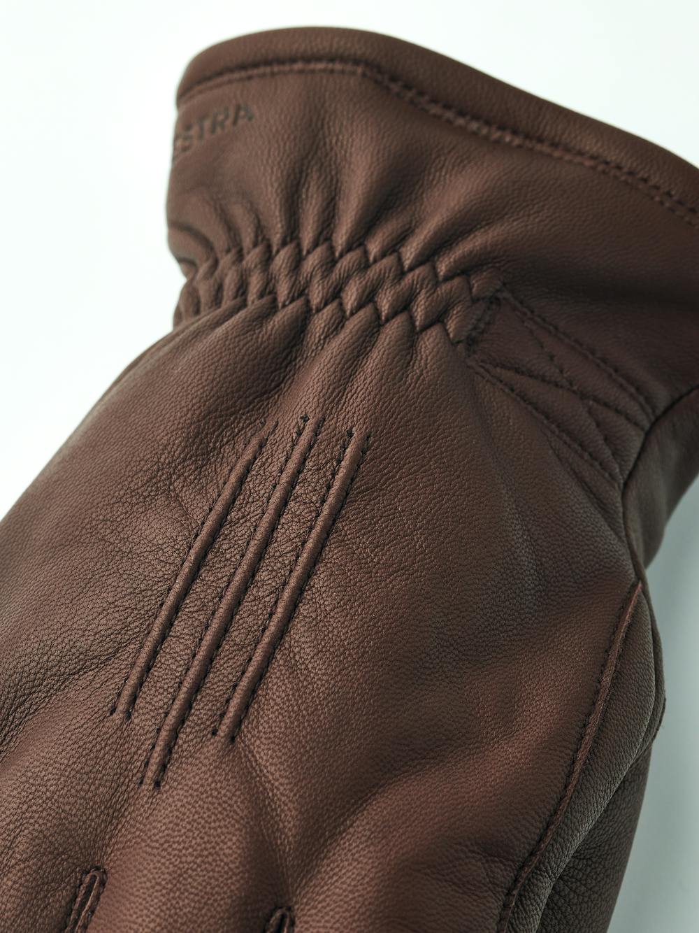 Dark brown machine-sewn goat leather glove
 (4 of 5)