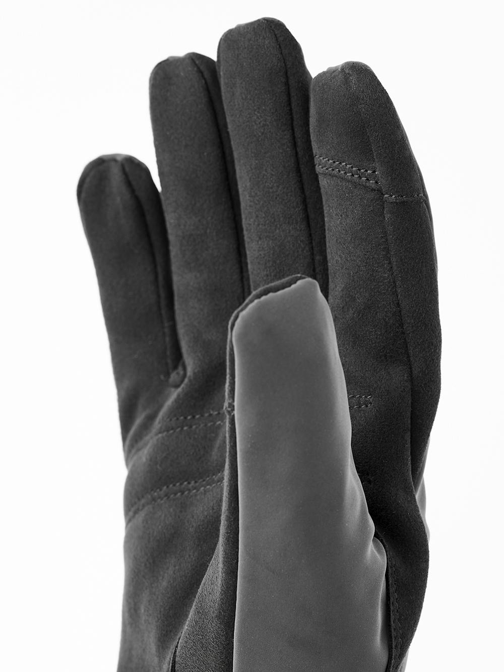 Glove with gray reflective back and black fabric palm
 (3 of 4)