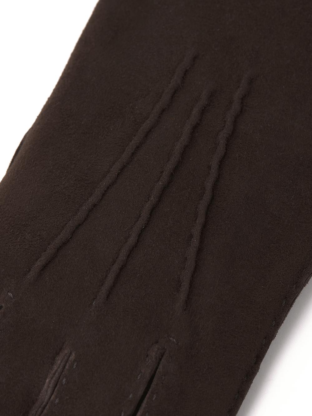 Brun handsydd handske i mocka
(2 av 4)