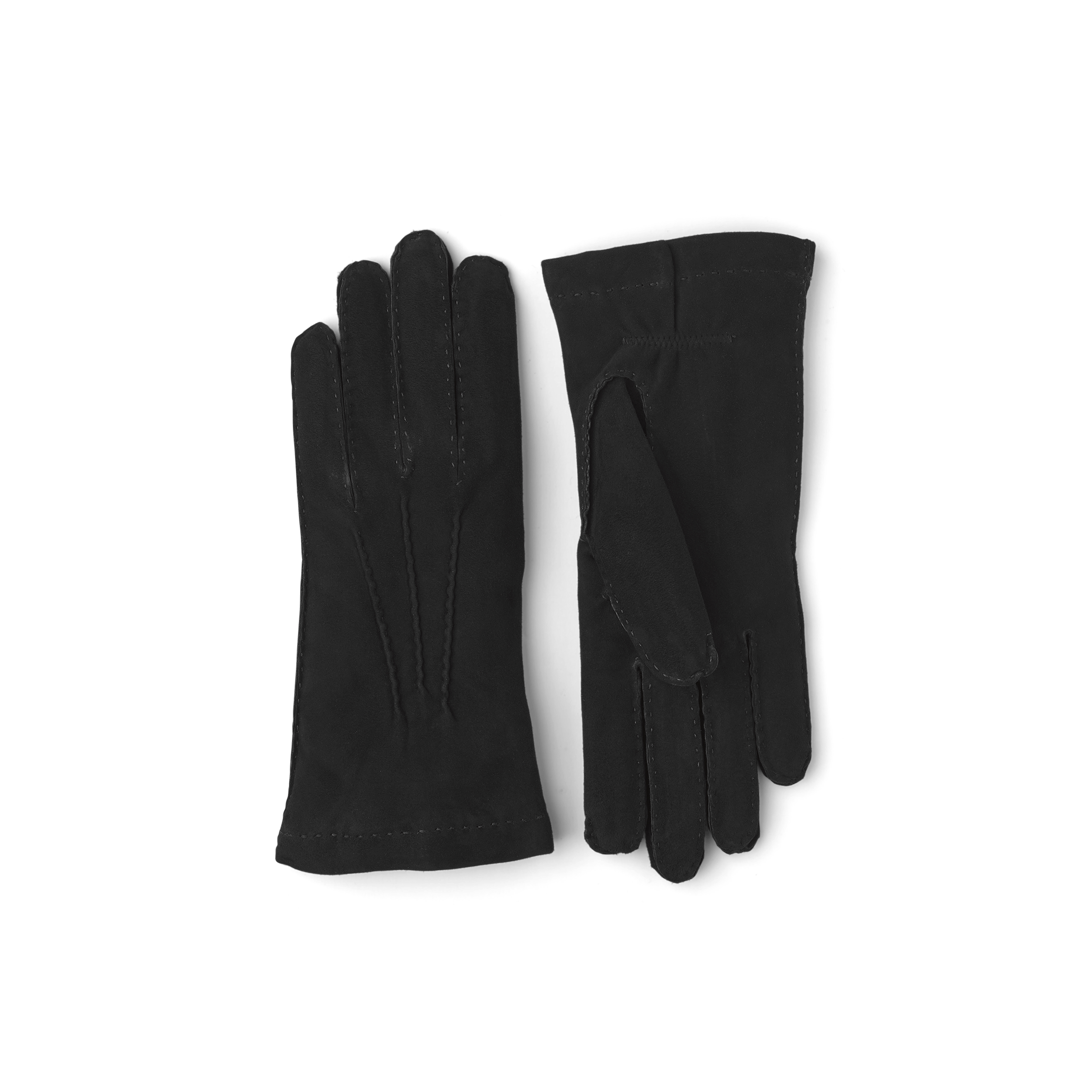 Svart handsydd handske i mocka
 (1 av 4)