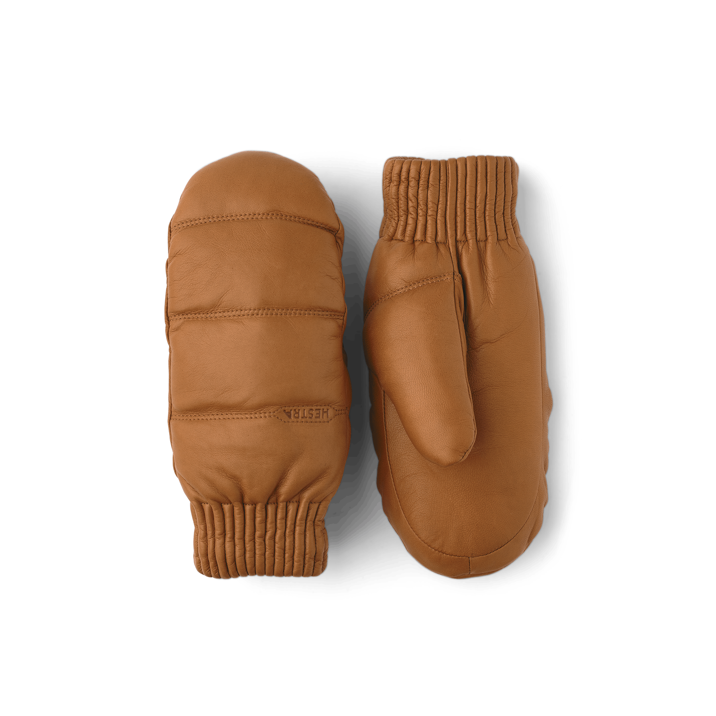 Light brownish-yellow hairsheep leather mitten
 (1 of 4)