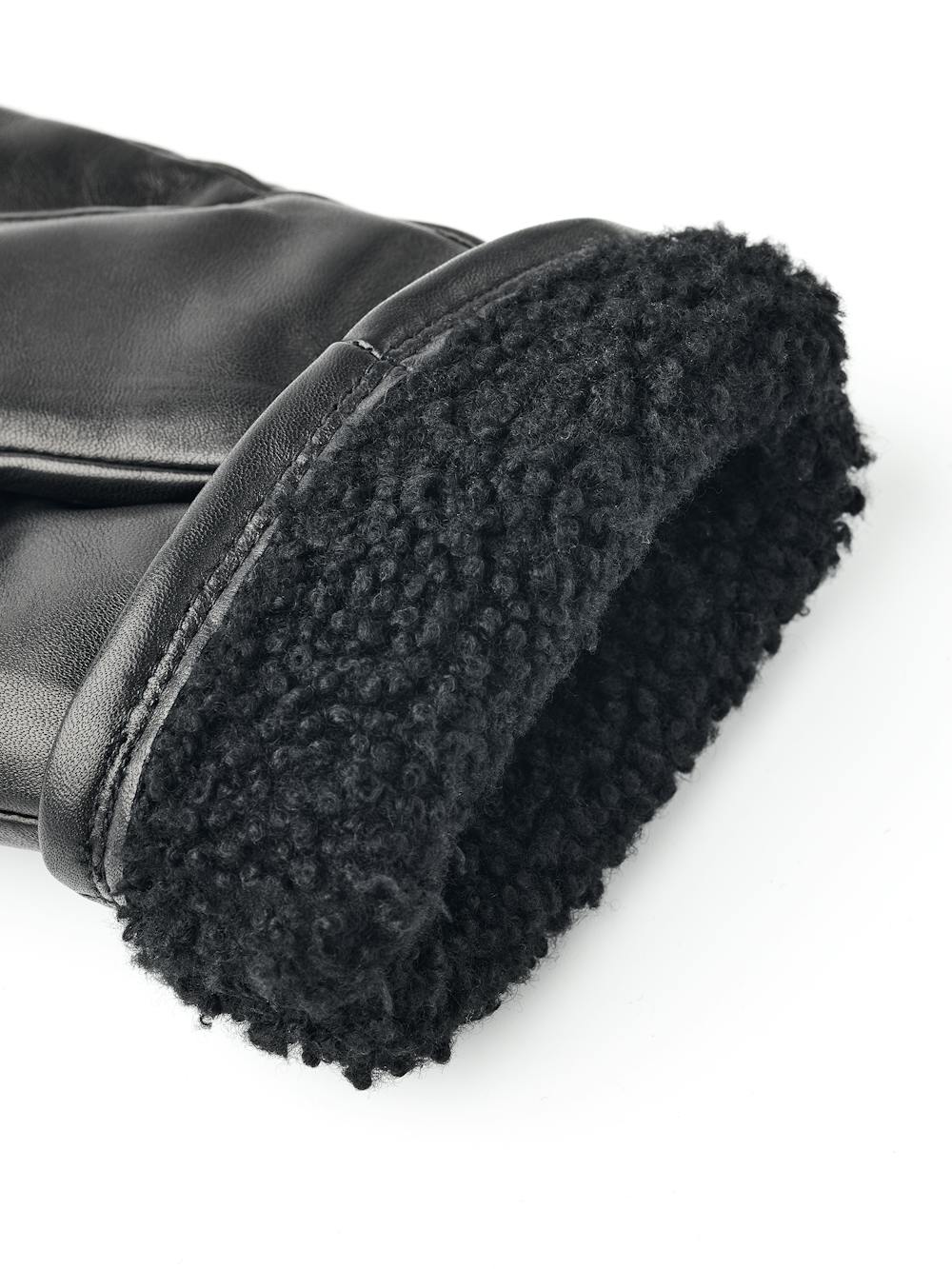 Black hairsheep leather mitten
 (4 of 6)