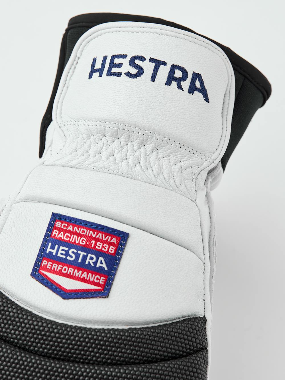 White alpine goat leather mitten with gray backhand protection
(4 of 4)