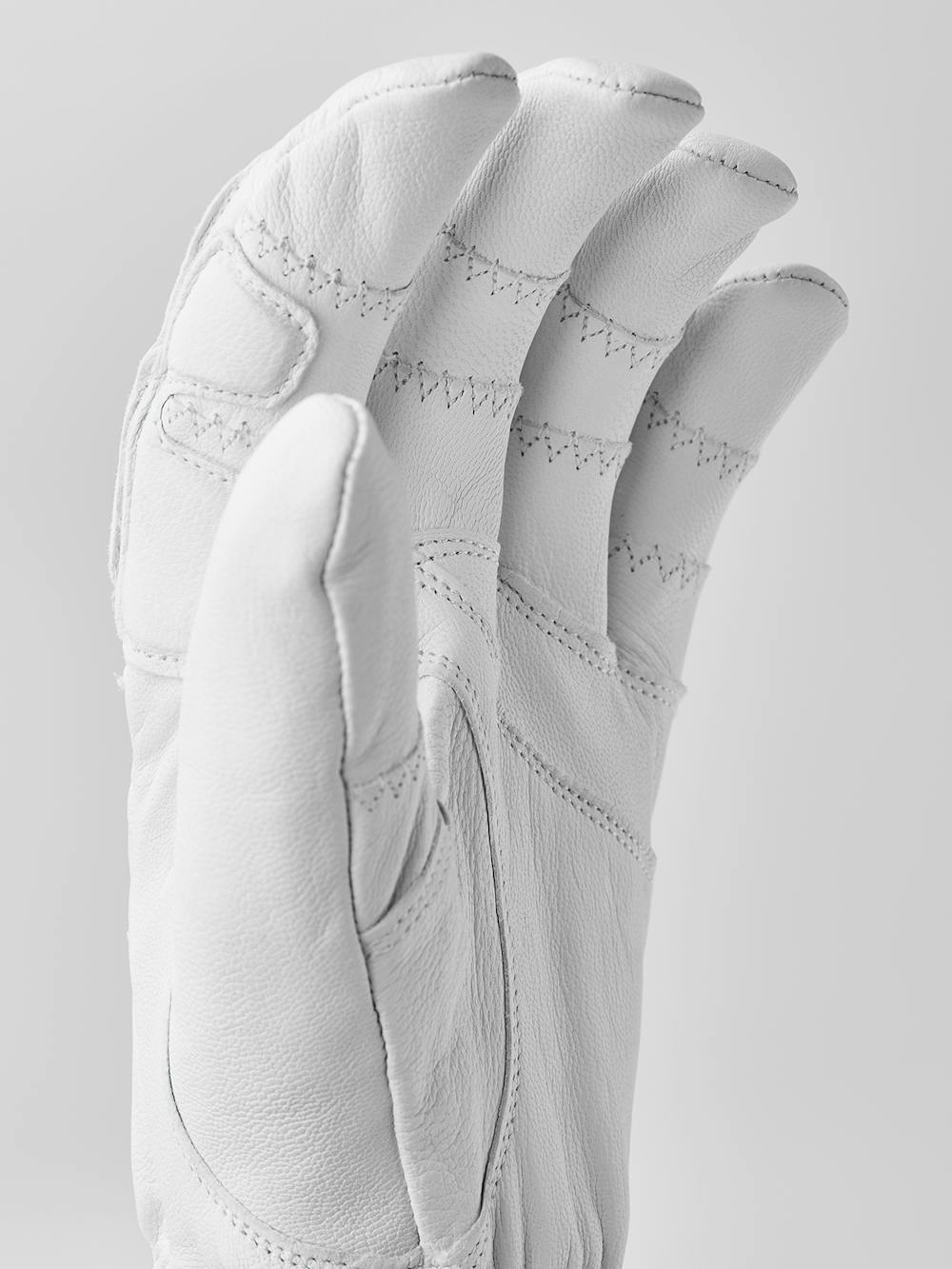 White goat leather ski glove with adjustable opening
(2 of 6)