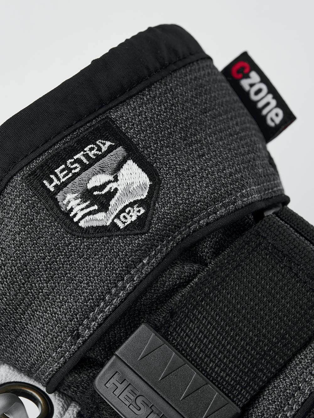 Gray white goat leather and fabric glove
(2 of 6)