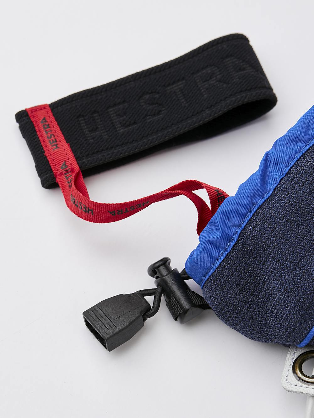 Blue white goat leather and fabric glove
(4 of 6)