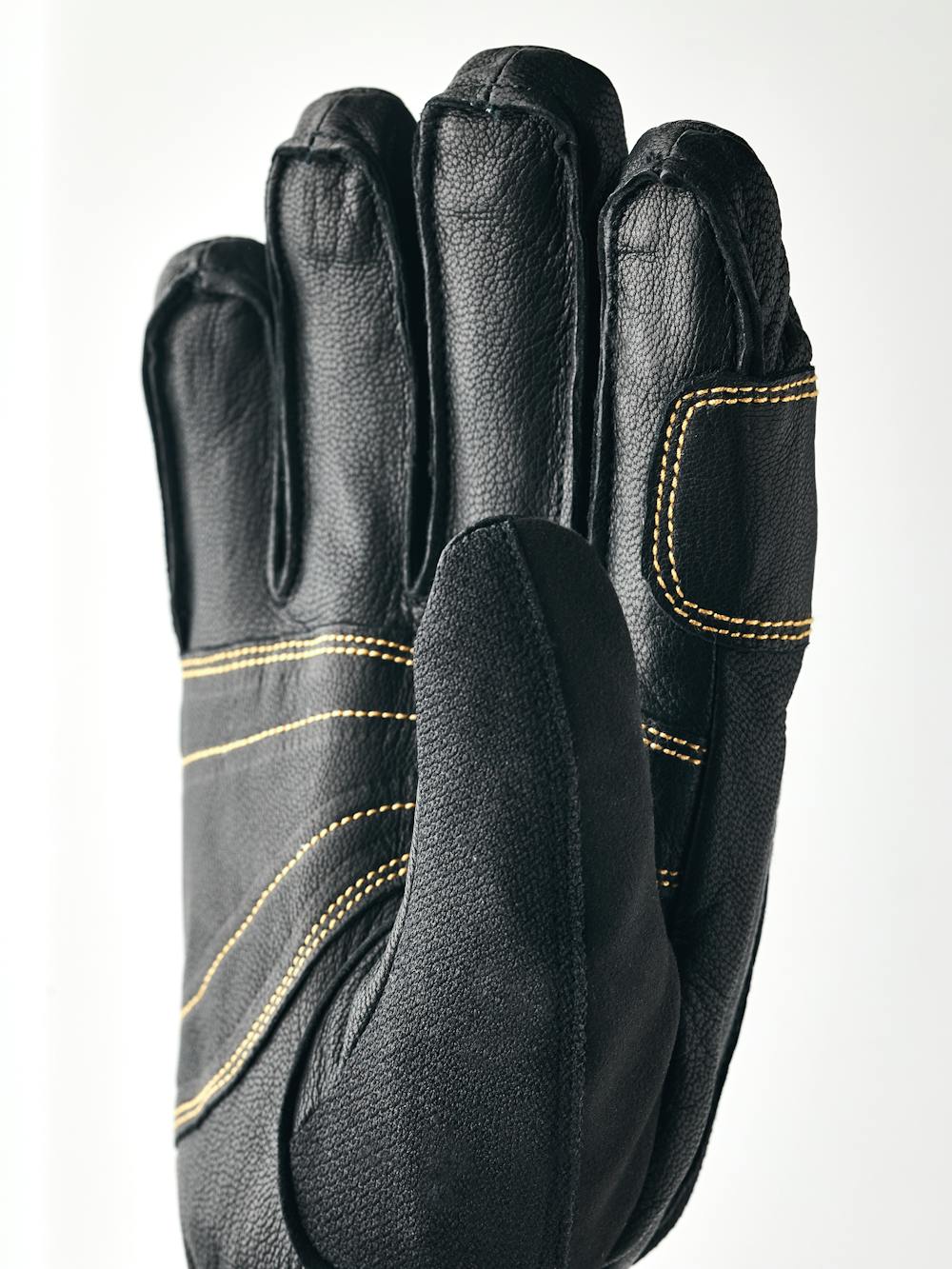 Black goat leather ski glove with black fabric back
(2 of 5)