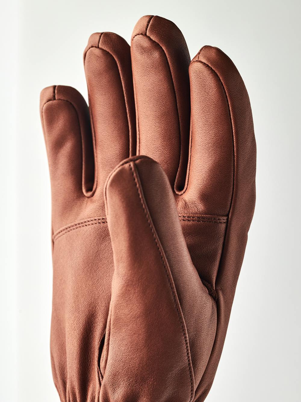 Brauner Skihandschuh aus Rindsleder
 (2 oder 6)