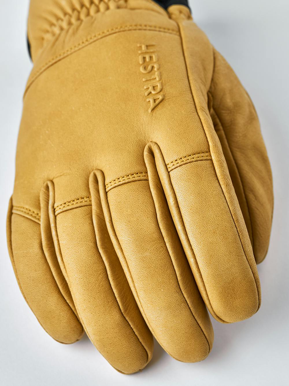 Light brown cow hide ski glove
 (3 of 4)