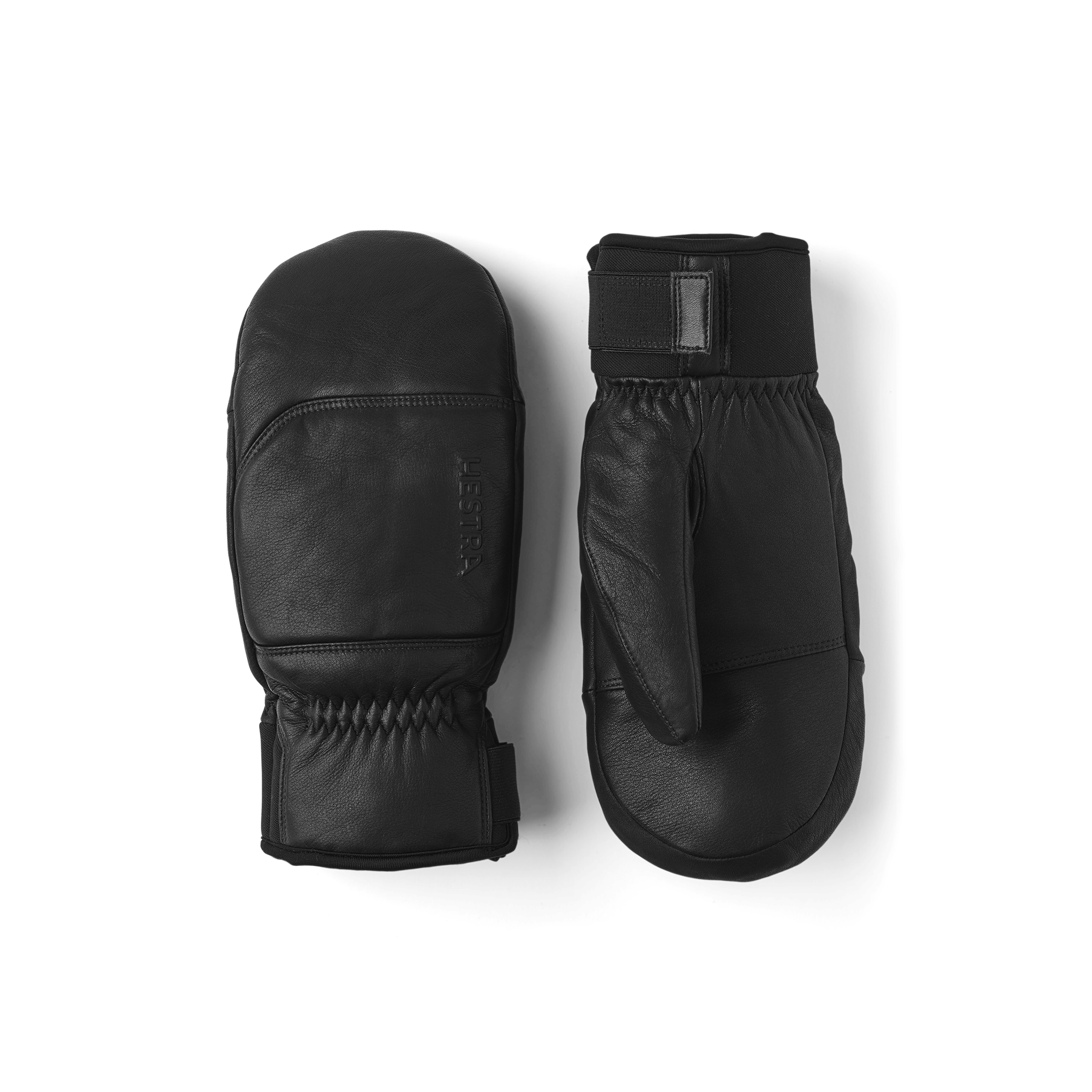 Black cow hide mitten
 (1 of 4)