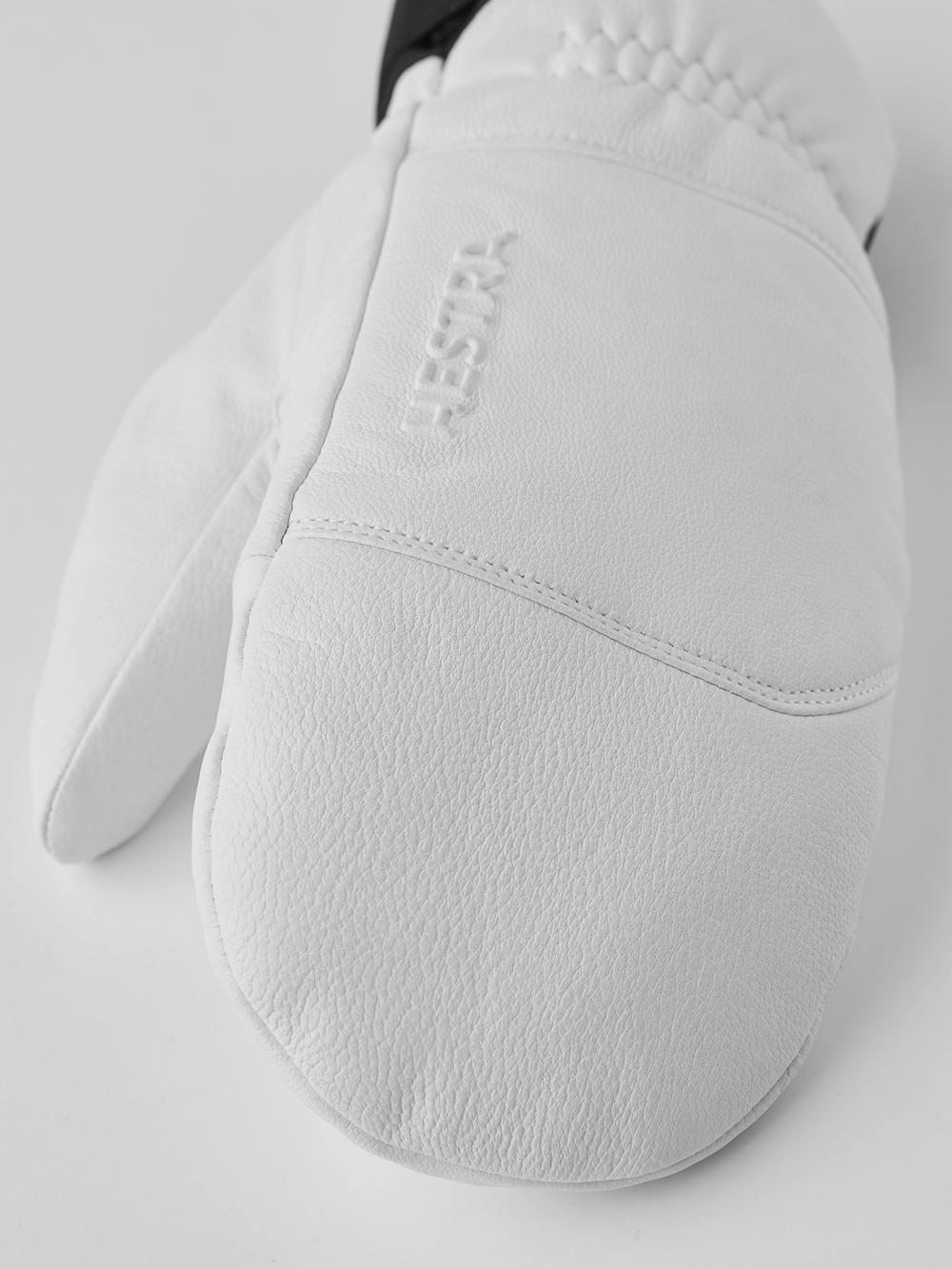 Weißer Fausthandschuh aus Ziegenleder
(3 oder 4)