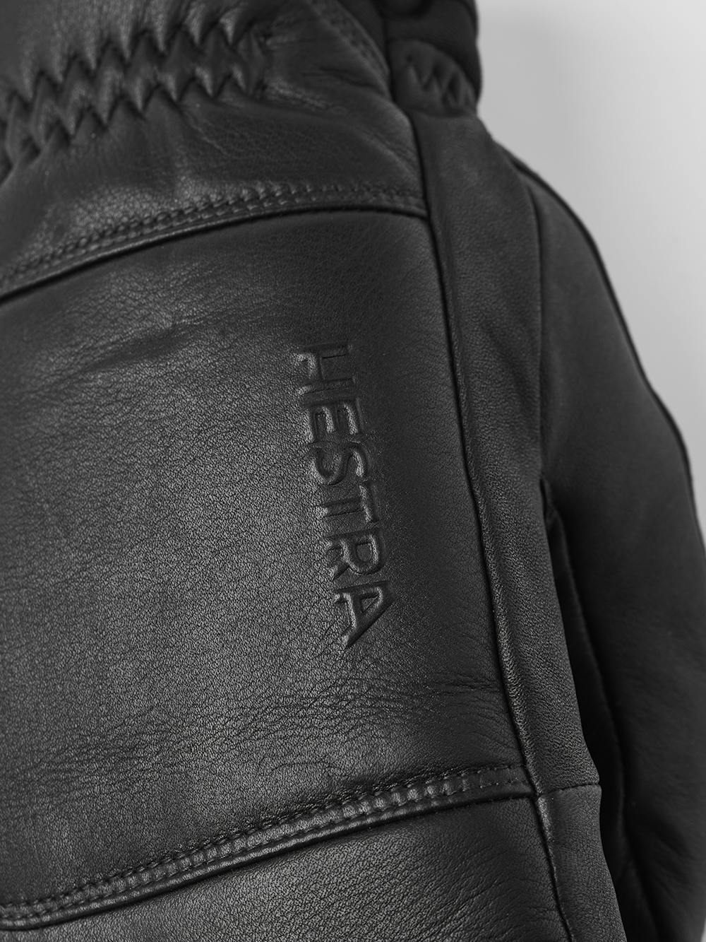 Schwarzer Fausthandschuh aus Rindsleder
 (2 oder 4)