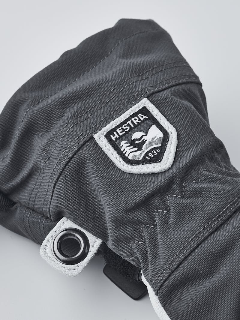 Gray ski glove with white goat leather palm
 (3 of 6)