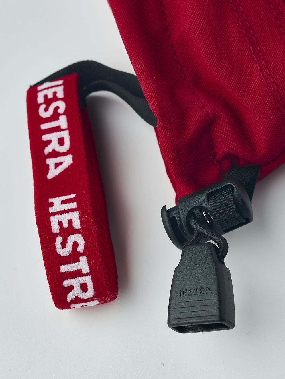 Red ski glove with white goat leather palm
 (4 of 7)