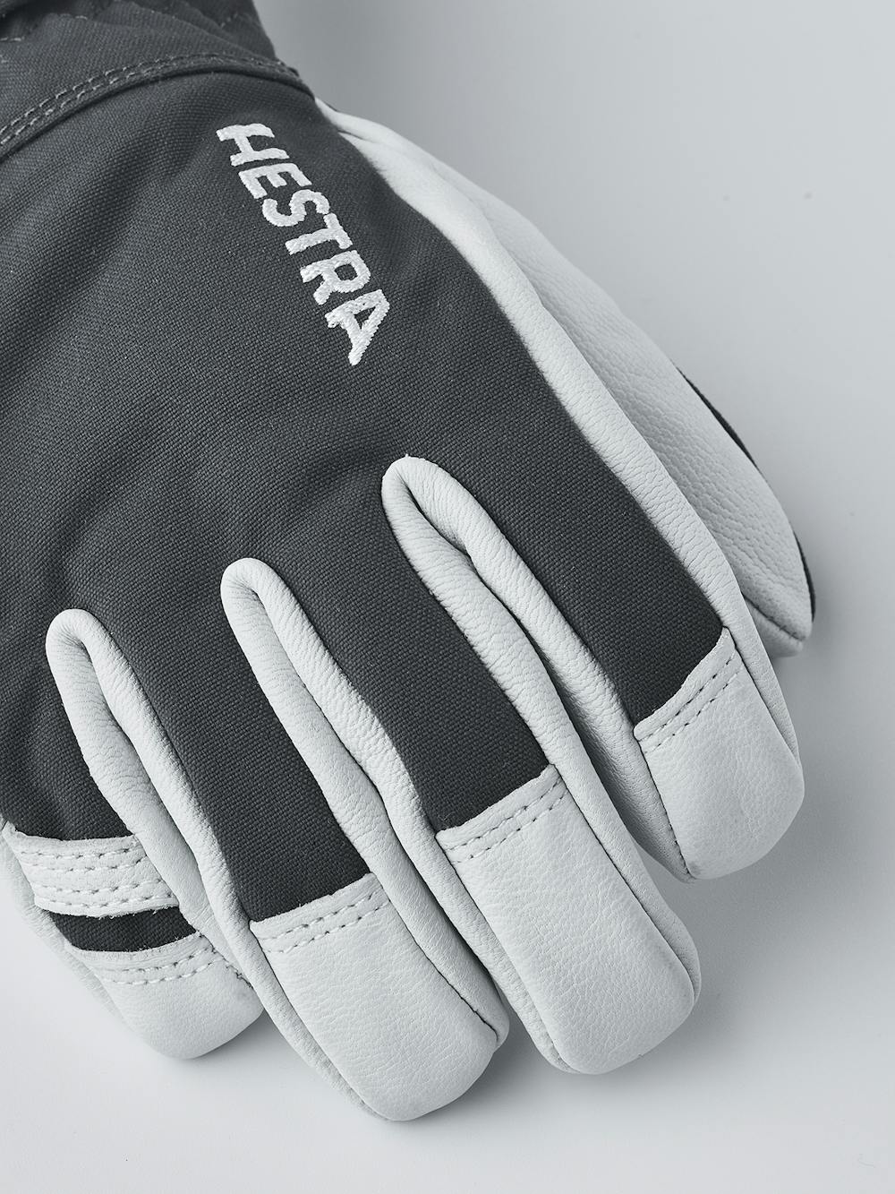 Gray ski glove with white goat leather palm
(2 of 6)