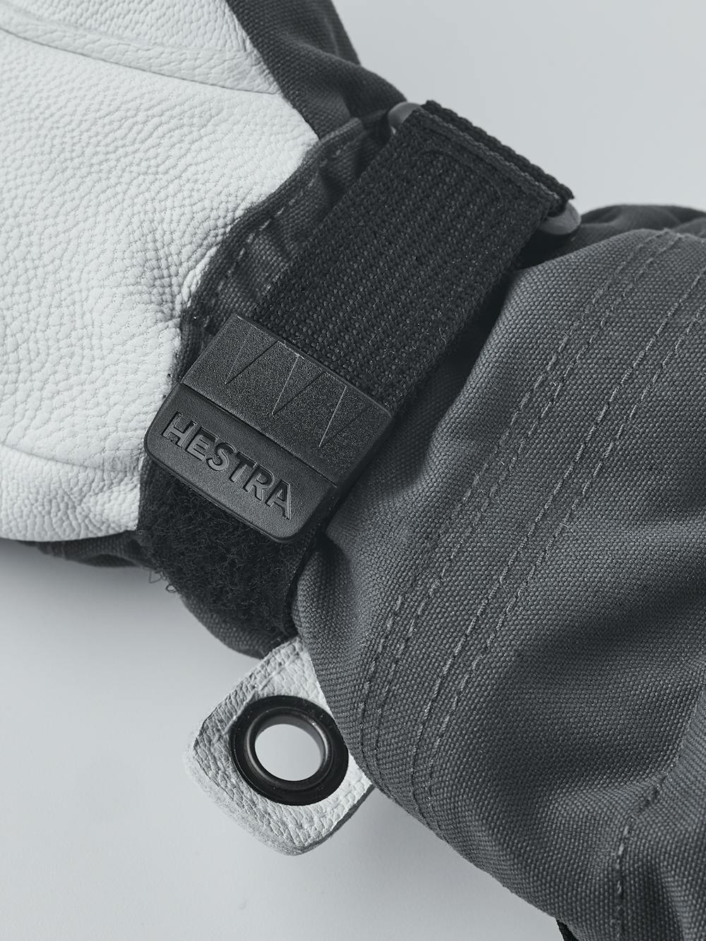 Gray ski glove with white goat leather palm
(4 of 6)