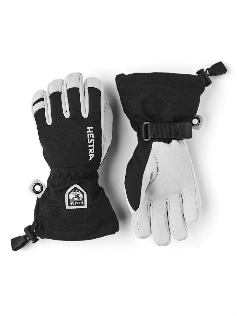 Black ski glove with white goat leather palm
 (1 of 7)