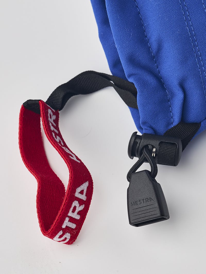 Blue mitten with white goat leather palm
 (9 of 12)