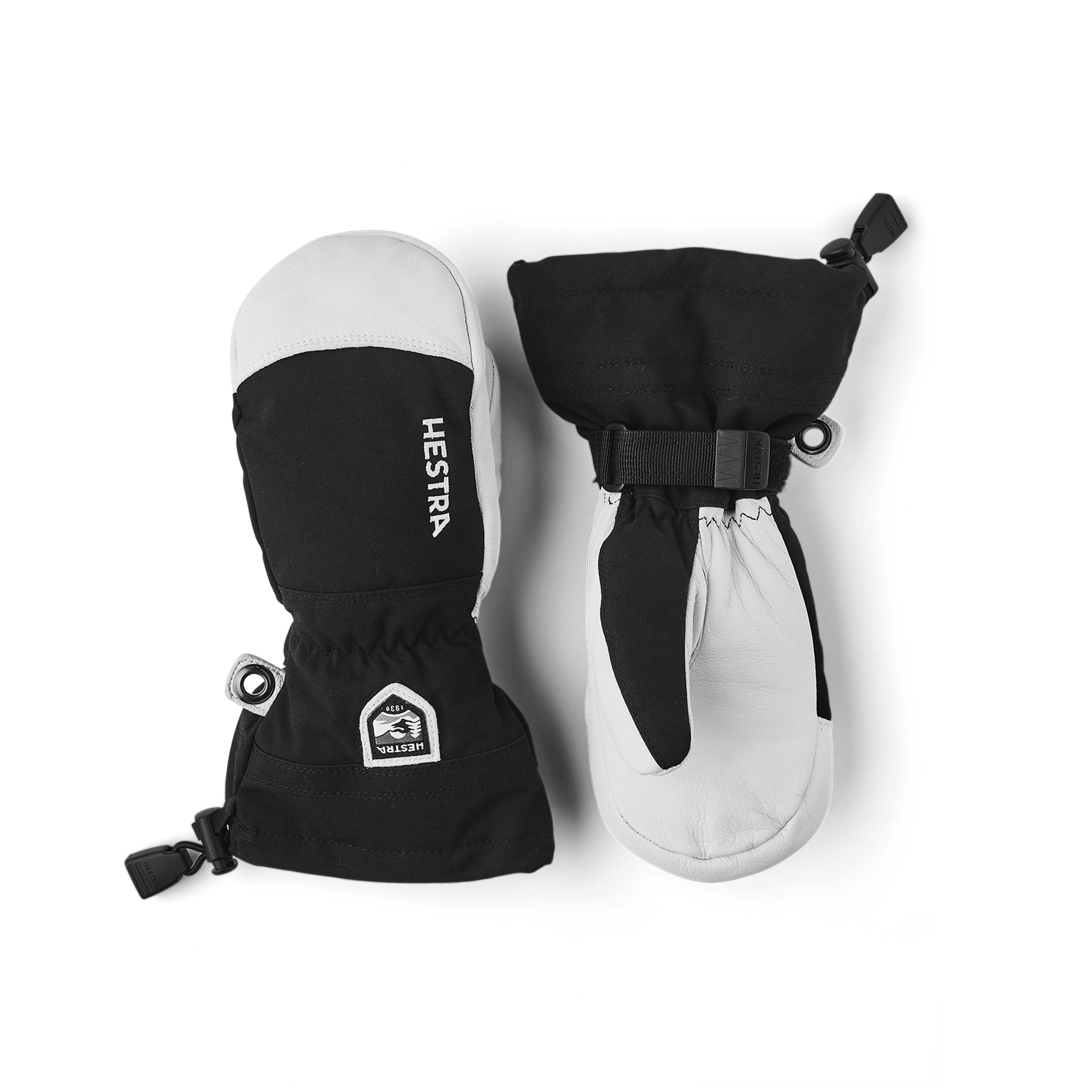 Black mitten with white goat leather palm
(1 of 8)