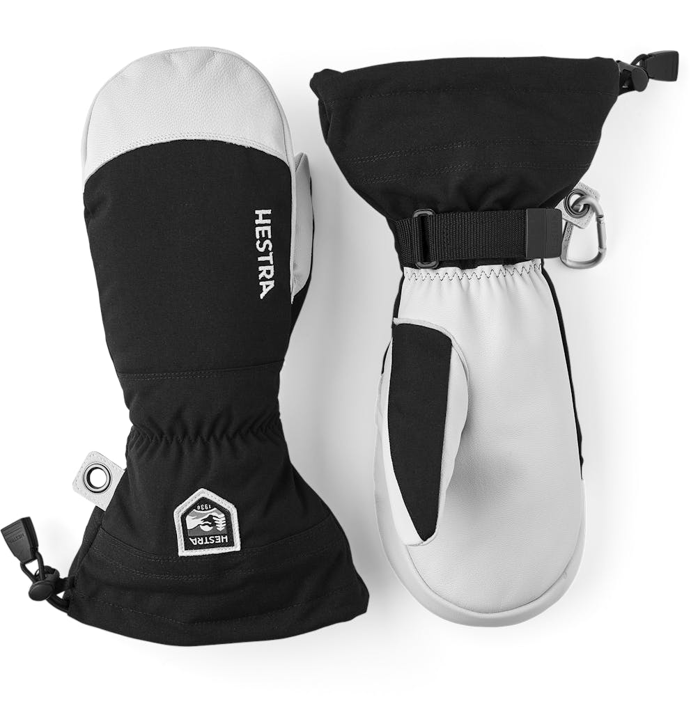 exegese ziekte Parel Army Leather Heli Ski Mitt - Black | Hestra Gloves