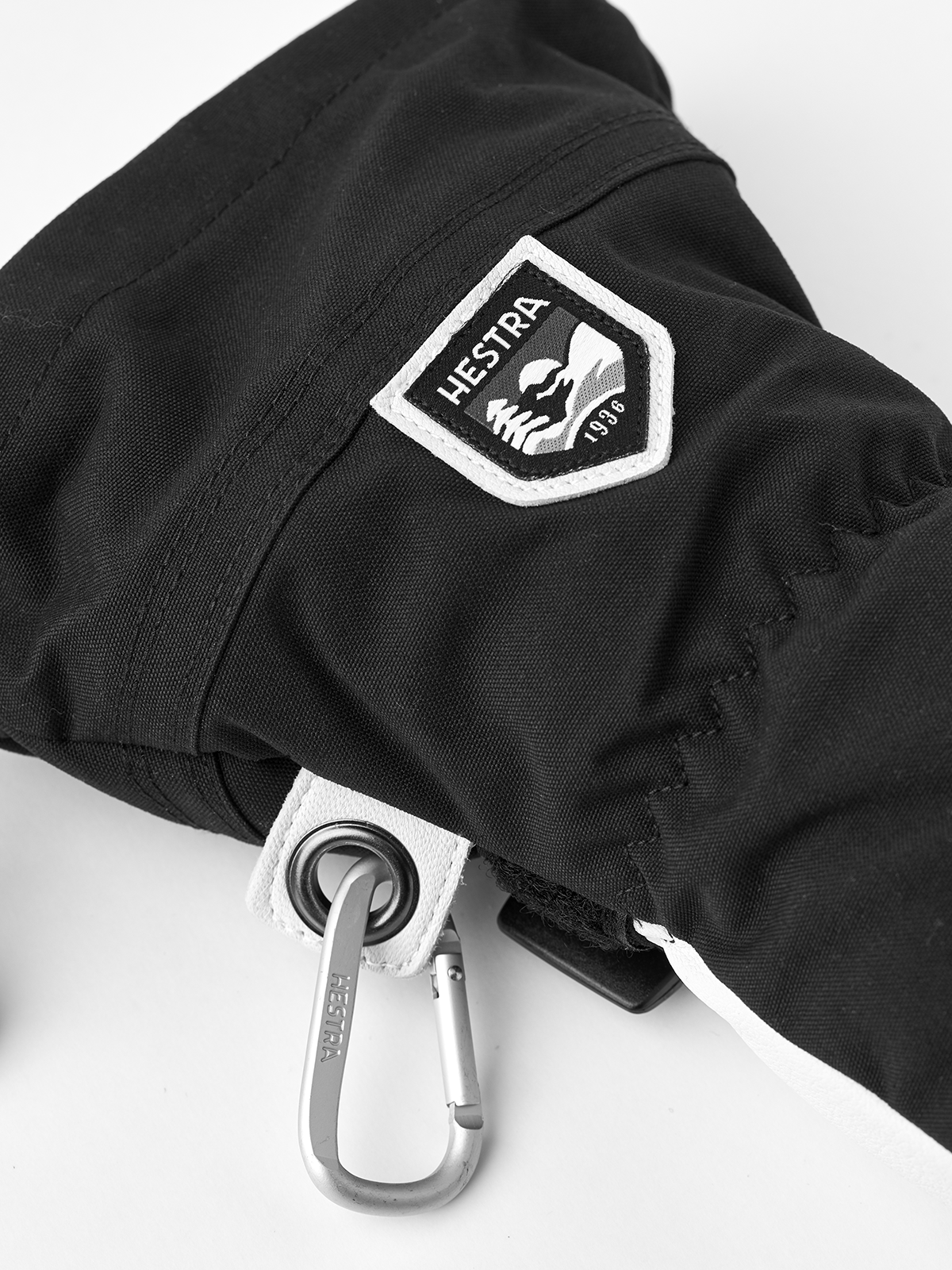 Army Leather Heli Ski 3-finger - Black | Hestra Gloves