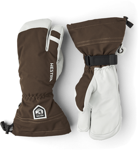 Army Leather Heli Ski 3-finger