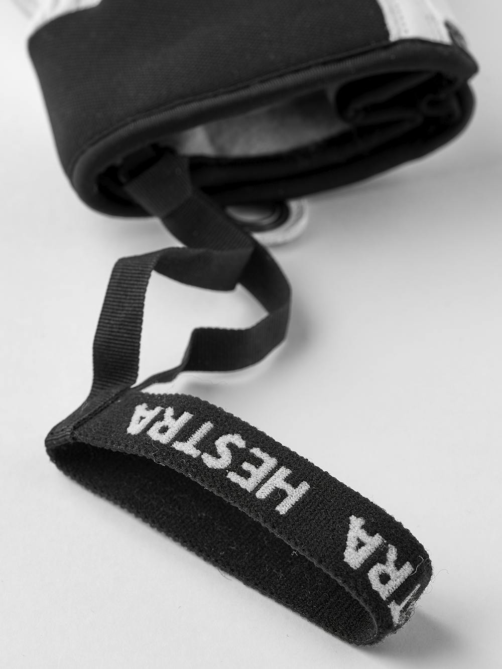 White goat leather ski glove with fabric back
 (6 of 6)