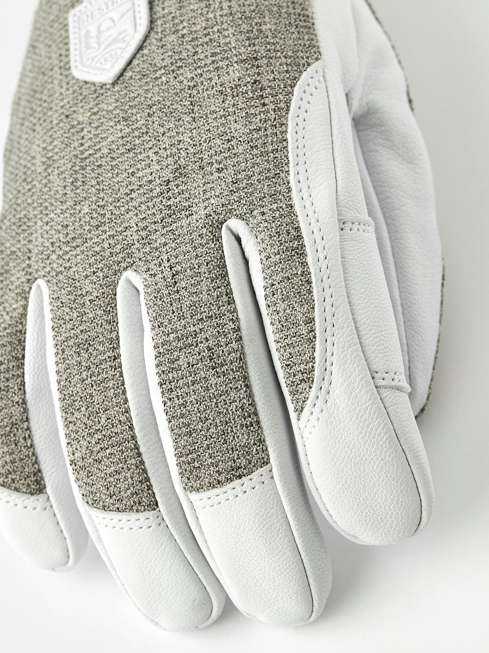 Light gray ski glove with white goat leather palm
(2 of 5)