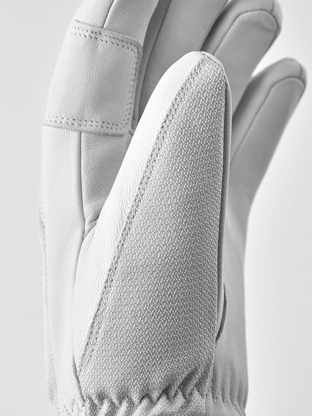 White goat leather ski glove with fabric back
(3 of 6)
