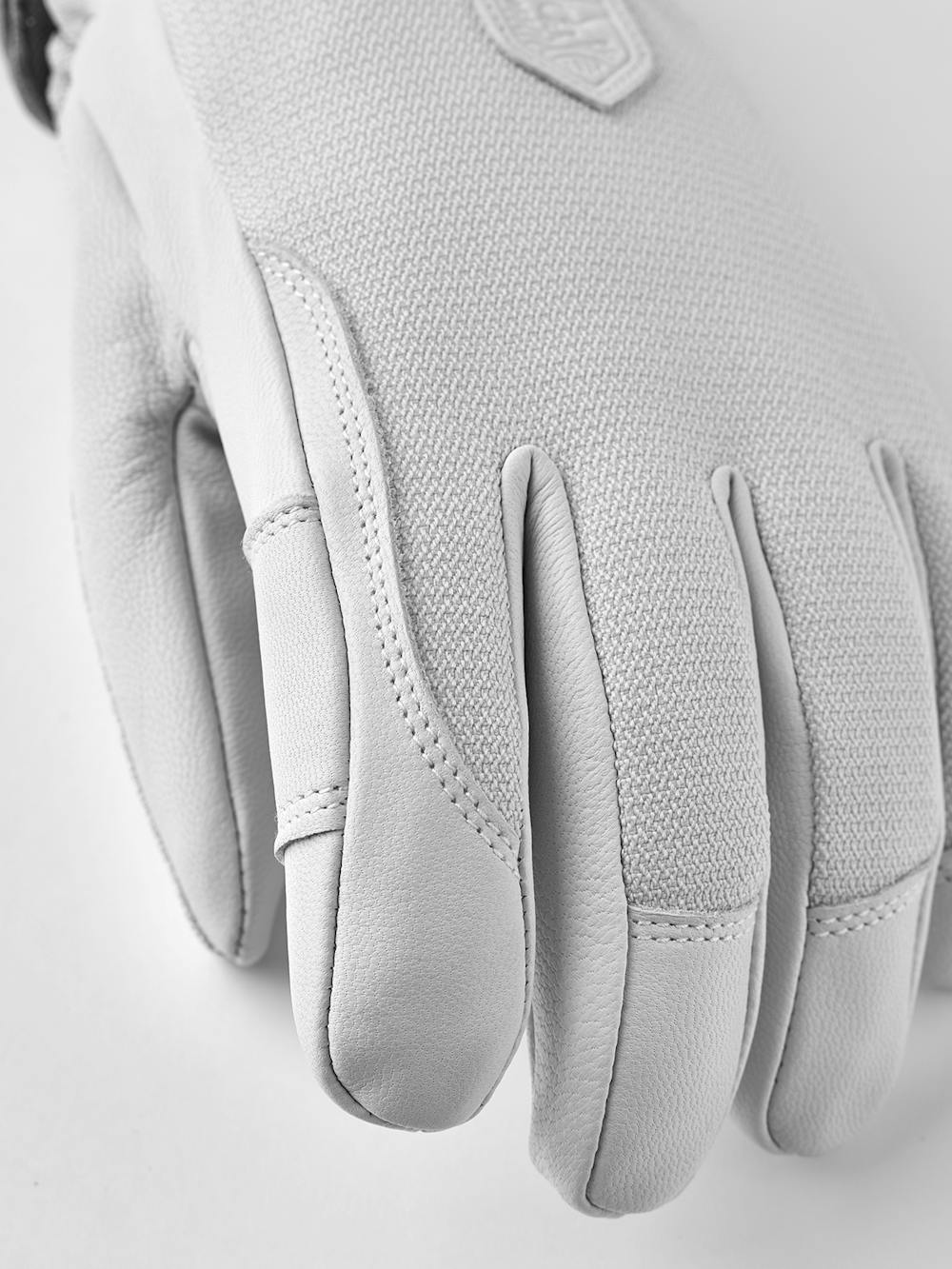 White goat leather ski glove with fabric back
(2 of 6)