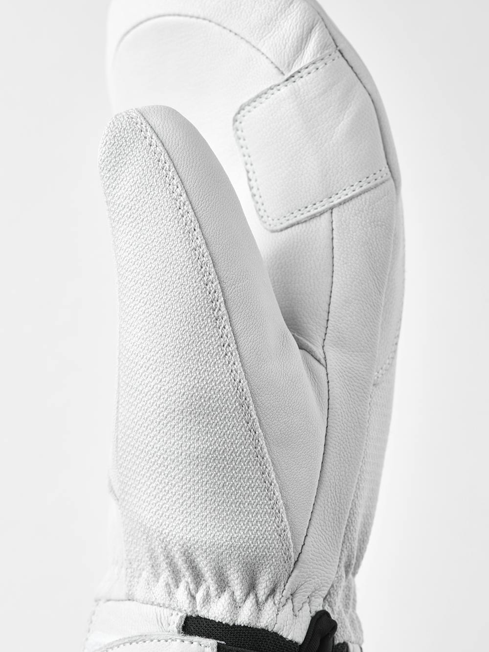 White goat leather mitten with fabric back
 (3 of 5)