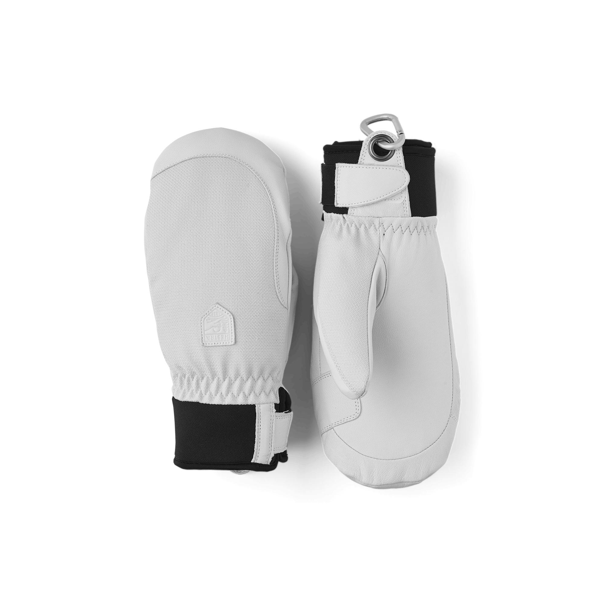 White goat leather mitten with fabric back
(1 of 5)