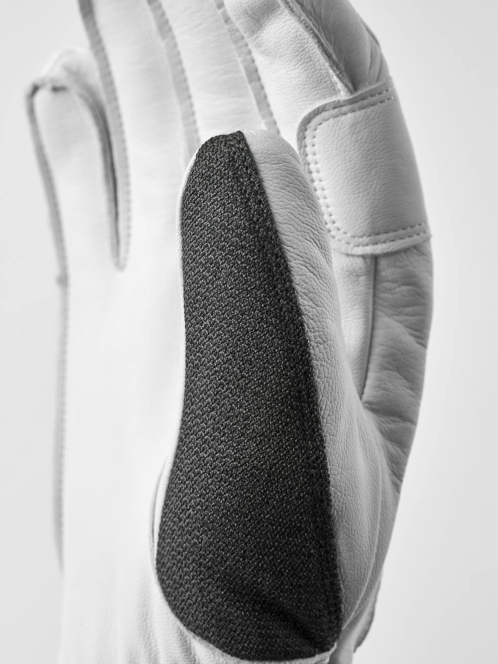 Dark gray ski glove with white goat leather palm
(4 of 8)