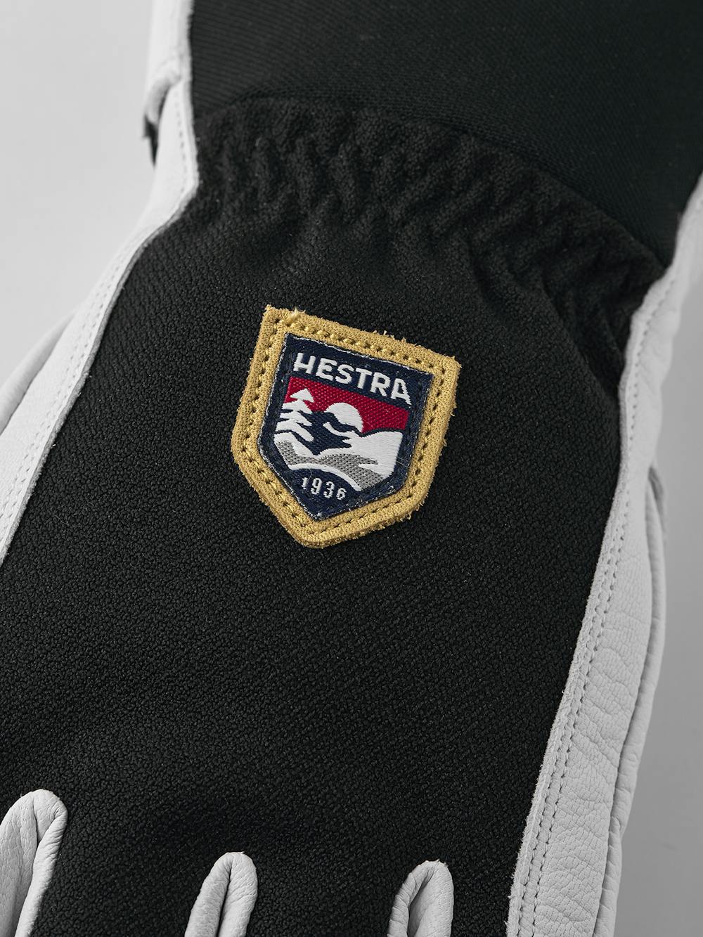 Black ski glove with white goat leather palm
 (2 of 6)